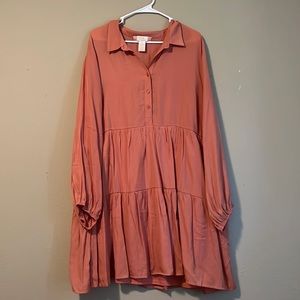 Long Sleeve Babydoll Dress